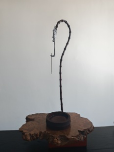 手工天然竹根锡制龙头香插线香倒流香茶空间中式古朴装饰品氛围器