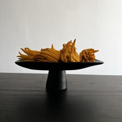 创意放佛手柑的托盘专用器皿高脚高颜值宋氏装饰摆放花盆花瓶桌面