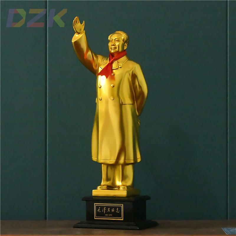 毛主席铜像镀铜全身摆件客厅乔迁礼品毛爷爷招手挥手伟人头像摆c5
