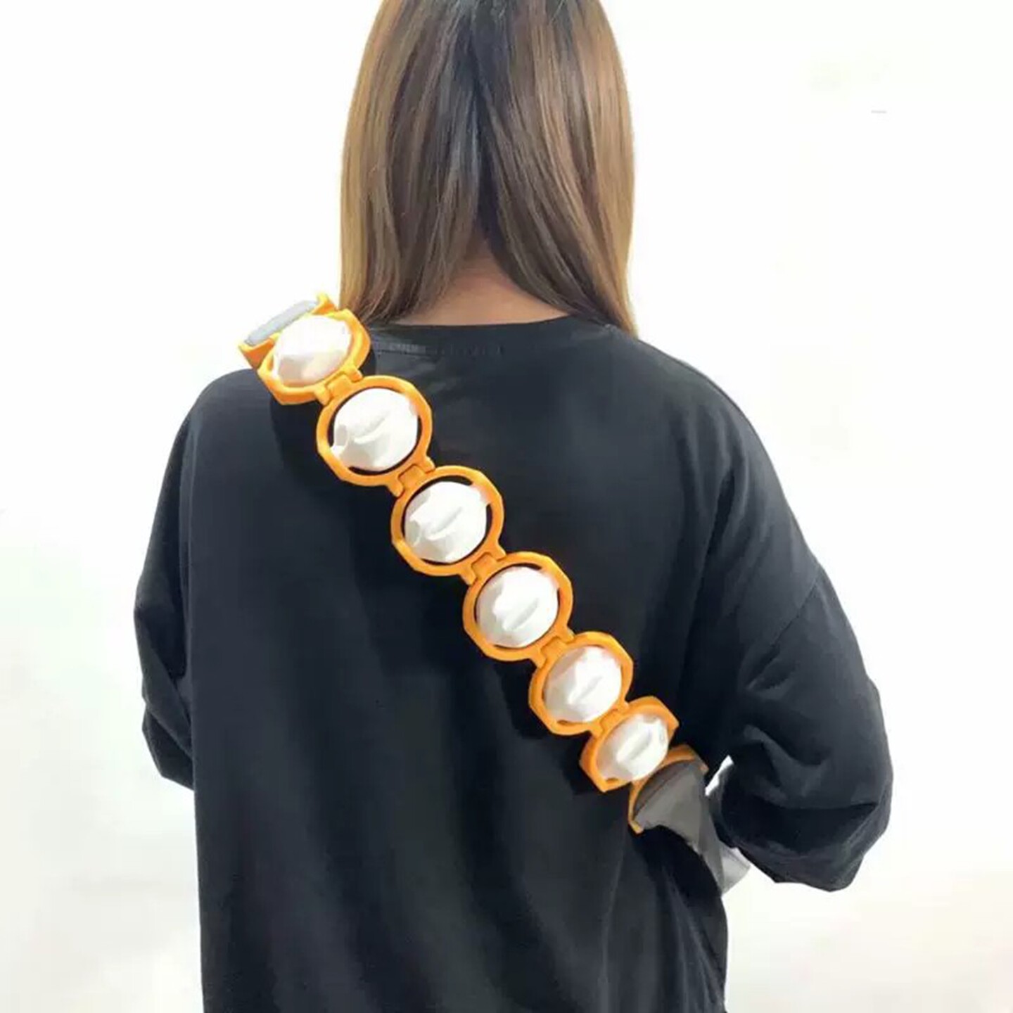 背部按摩器拉背滚轮式经络疏通背