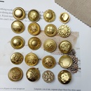 开衫 女毛衣 扣子 小香复古风金属纽扣金色百搭大衣扣风衣西装 新款