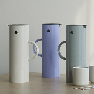 保温壶玻璃内胆0.5 丹麦进口Stelton EM77啄木鸟热水壶北欧经典