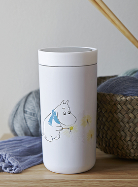 Stelton Moomin姆明随手杯双层不锈钢咖啡保温杯车载便携随行杯