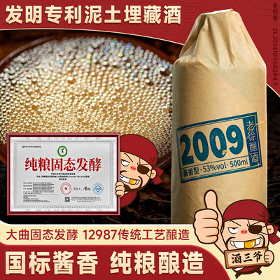 任意门老徐酿酒2009国标酱香型白酒53度泥土埋藏酒纯粮送礼瓶装酒