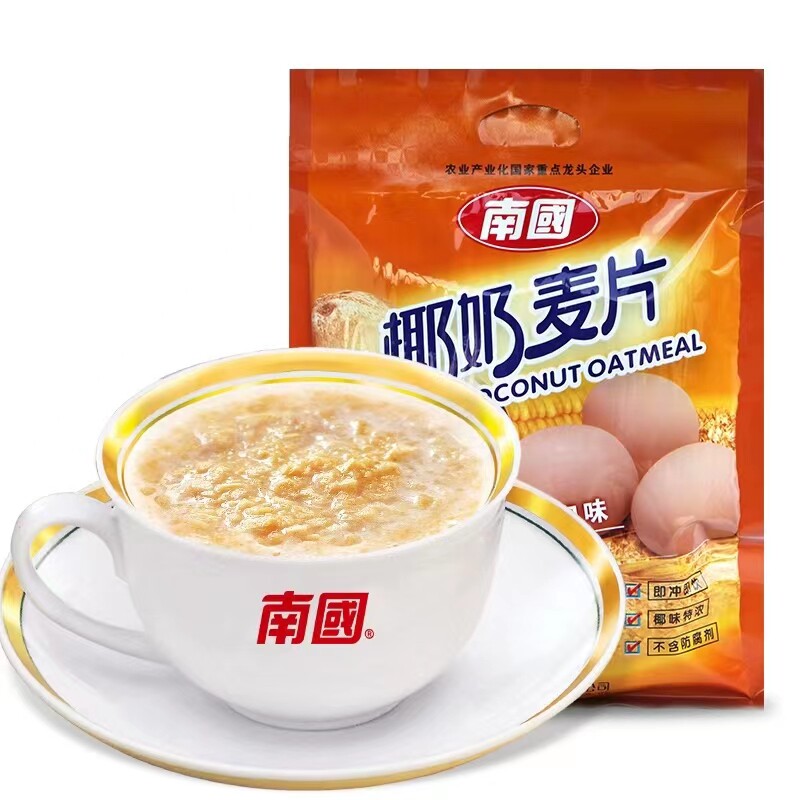 南国椰奶麦片560g营养早餐即食冲饮代餐免煮懒人速食学生袋装椰粉