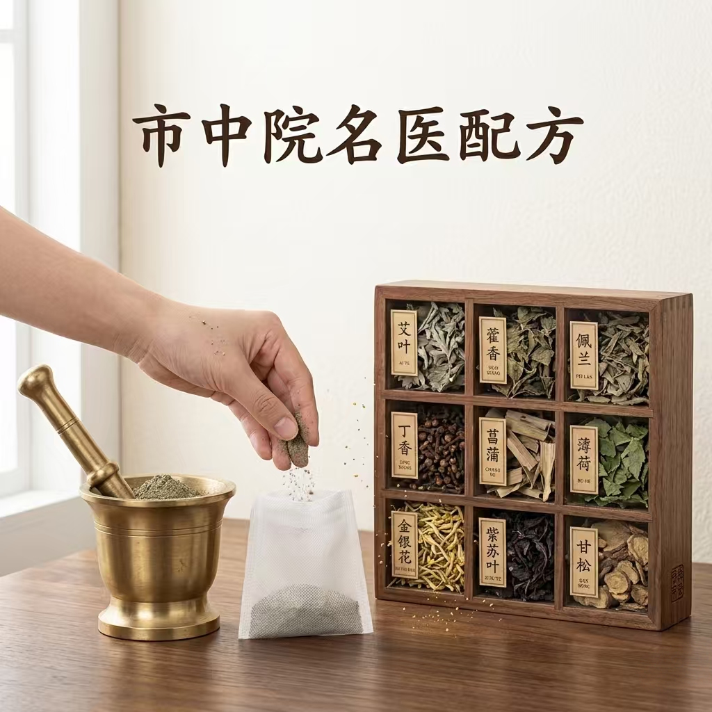 重中医中药驱蚊香囊材料包 端午驱蚊包艾草荷包香包儿童婴儿随身