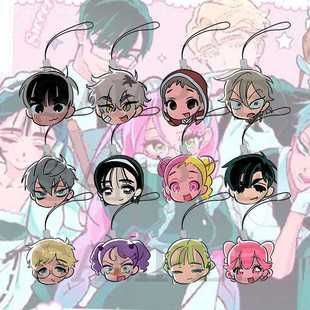 AlienStage异形舞台周边手机链ivti 全员同人亚克力手机挂件挂绳