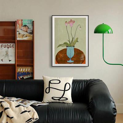 日式花卉卧室床头挂画书房摆画客厅装饰画玄关餐厅壁画奥村土牛