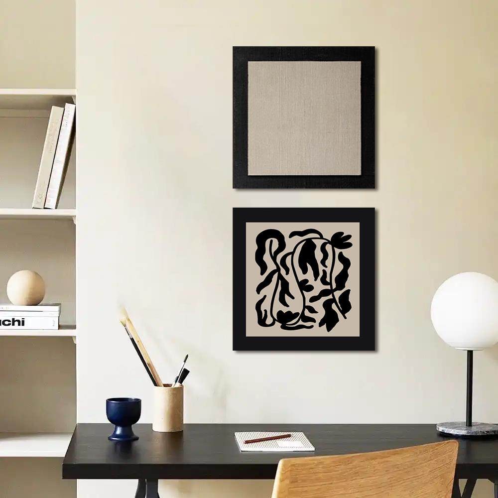 现代简约客厅组合装饰壁画侘寂风沙发背景餐厅书房高级感黑白挂画,家居饰品,现代装饰画,淘宝优惠券,粉丝福利购,淘宝优惠卷