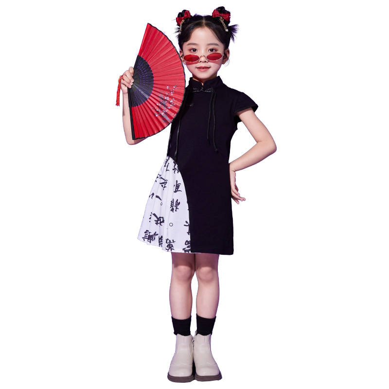 智奴比小学生中国风运动会演出服