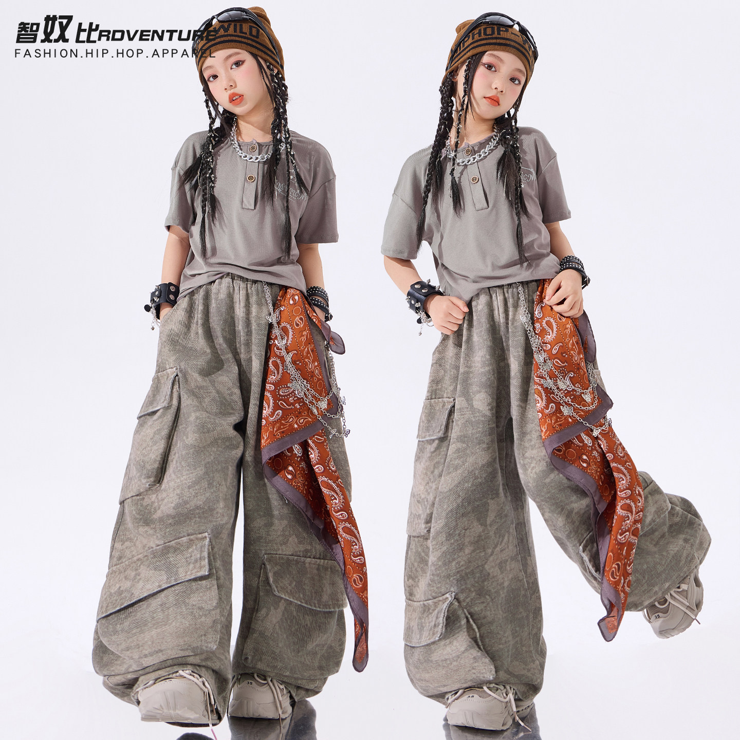 少儿爵士舞服装儿童蹈服套装jazz