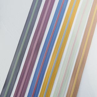 装 树脂码 拉链 先染风格 一米 晗颖YKK 低饱和度撞色码