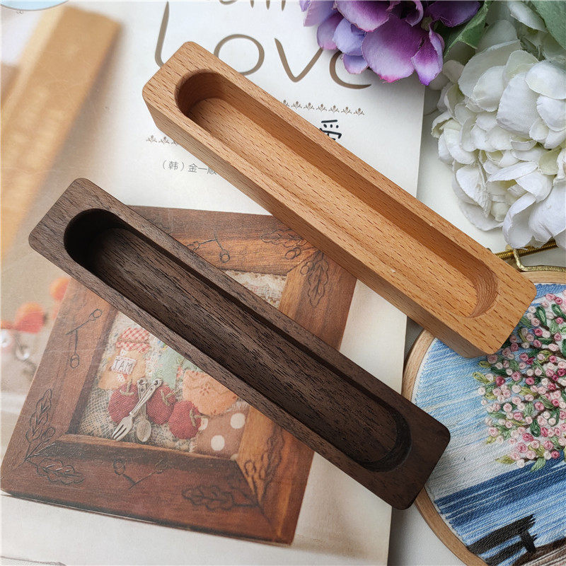 晗颖手工 实木盘状针插底座 长条款木盒,居家布艺,缝纫DIY材料套装,淘宝优惠券,粉丝福利购,淘宝优惠卷