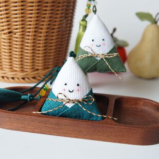 晗颖手工diy端午节布艺香包香囊模板卡通粽子香包材料包视频教程