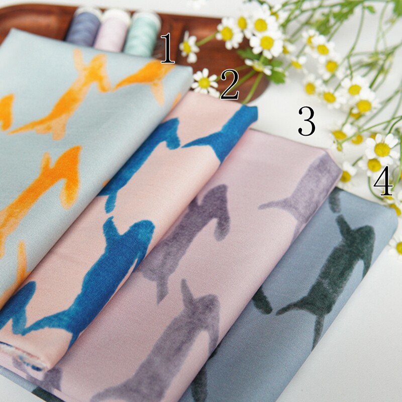 晗颖手工  纯棉布料diy手工拼布包包服装布料 奔跑的兔子布料