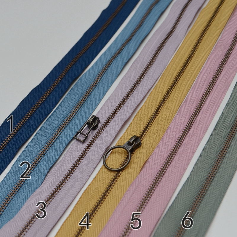 3#金属青古铜码装拉链