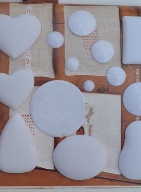 塑料包扣胚 拼布马卡龙（12-60mm+异形）2-10个价 可批