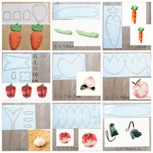 diy车挂苹果梨柿子莲蓬香包香囊