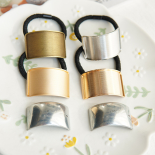 晗颖手工宋锦蓝染布手染布刺绣布合金饰品底托配件宽拱形发圈