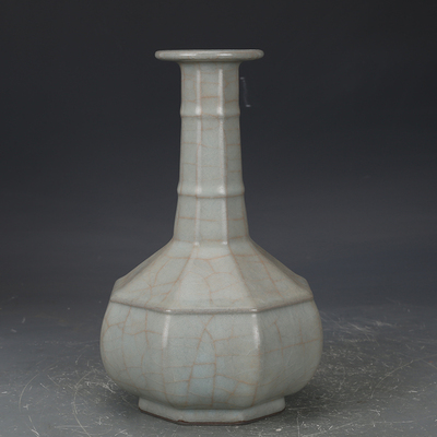 宋官窑青釉弦纹收藏真品仿古瓷器