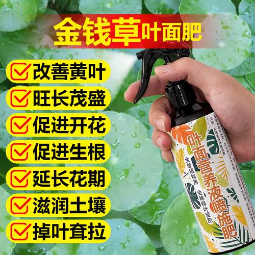 金钱草专用肥料养殖盆栽种植水培土培绿植物营养液家用型有机肥料
