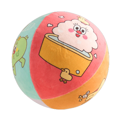 如山绒布拍拍球布艺室内训练球