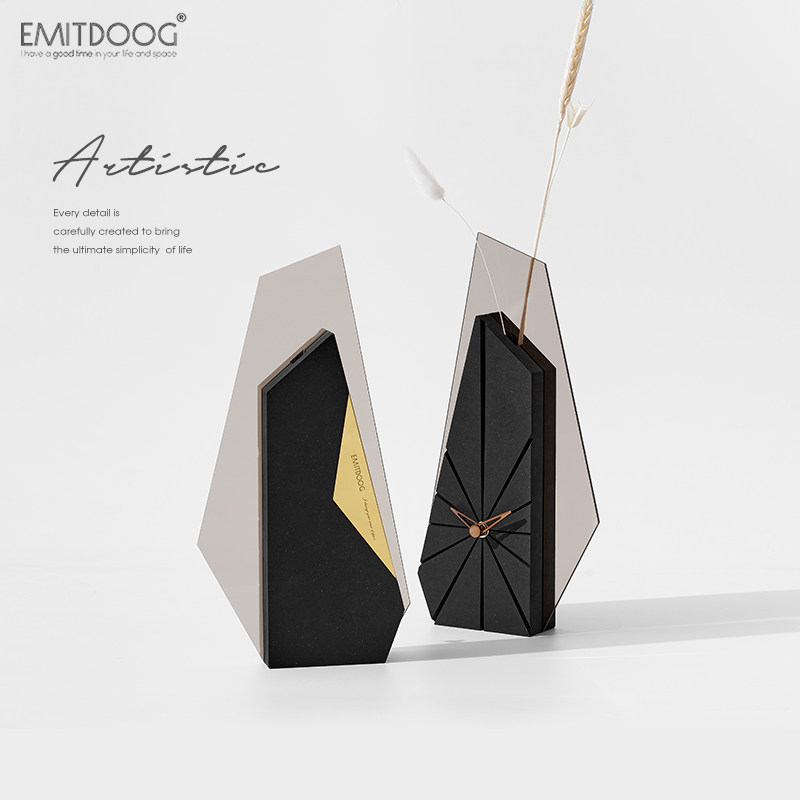 EMITDOOG韩国品牌座钟客厅装饰摆件家居干花轻奢创意办公室北欧