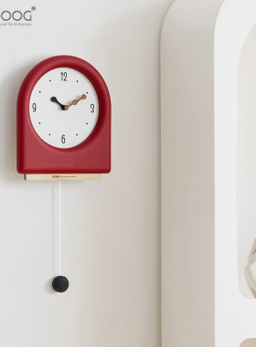 EMITDOOG免打孔轻奢现代网红钟表挂钟客厅家用创意时尚时2025新款