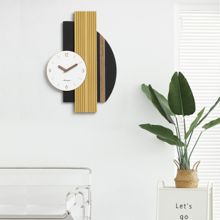 EMITDOOG北欧轻奢时钟表挂钟家用客厅创意装 饰艺术标挂墙2026新款