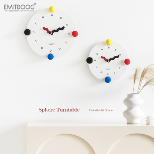 EMITDOOG免打孔客厅时钟表北欧挂钟简约家用创意网红2026新款