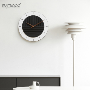 EMITDOOG免打孔创意网红简约家用客厅时钟表挂钟挂墙时尚 2026新款