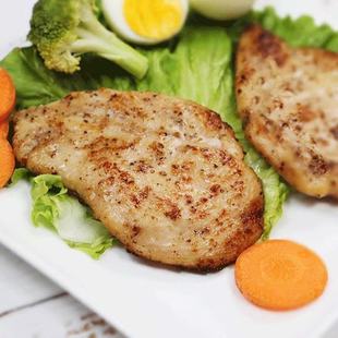 立信黑椒鸡扒10片1kg10袋调理鸡胸肉扒健身鸡排半成品汉堡肉排