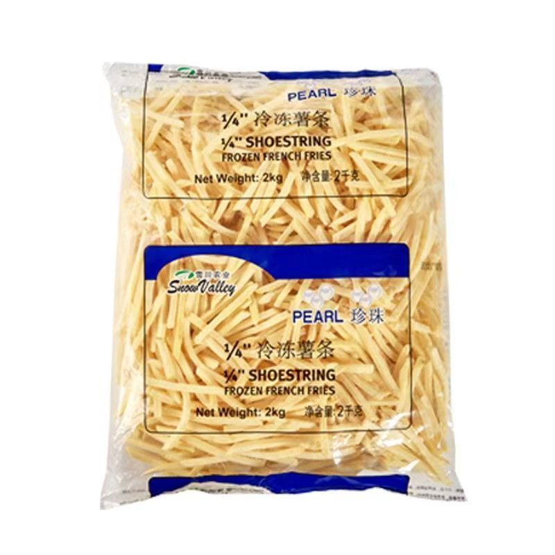 雪川珍珠2kg1袋细薯条冷冻薯条油炸小吃半成品