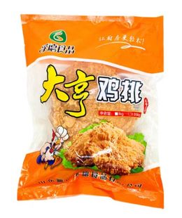 孚德大亨鸡排裹粉藤椒10kg直接炸半成品油炸5包一包10片冷冻促销