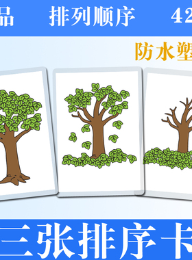 儿童逻辑思维看图排列顺序训练卡片事物发展过程语言发育迟缓教具