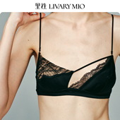 里性 纯手工植物拓染蕾丝真丝三角杯不对称文胸 心染 LIVARY MIO