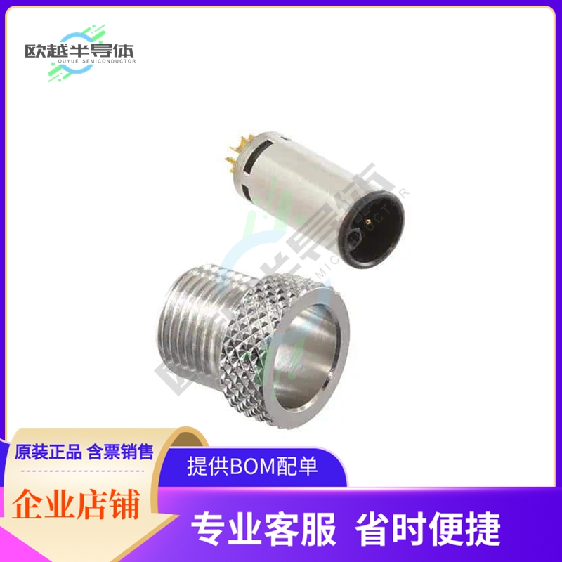 858-LP5-10TRLS4【M12 5P L-CODE MALE BRASS/TIN SHE】