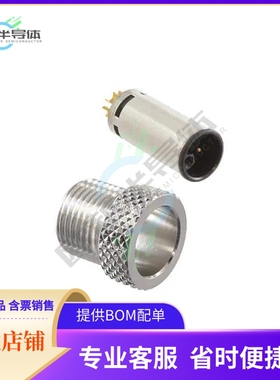 858-LP5-10TRLS4【M12 5P L-CODE MALE BRASS/TIN SHE】