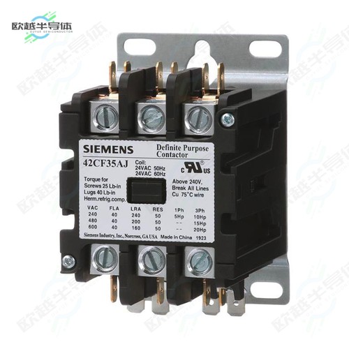 42CF35AF[继电器CONTACTOR, 42DP,40A,3P,OPEN,120V]