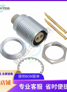 JBXEA1G02FSSDS【CONN RCPT FMALE 2P GOLD SLDR CUP】