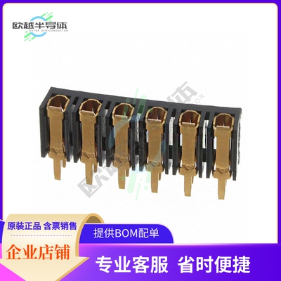 87984-6【CONN RCPT 6POS 0.156 GOLD PCB】