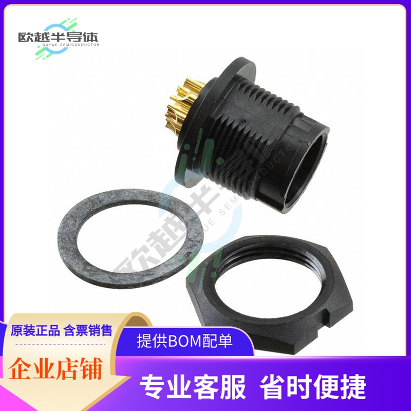 W7C82-6SG-300【CONN RCPT FMALE 6P GOLD SLDR CUP】