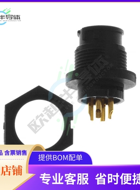 EN3P4FX【CONN RCPT FMALE 4P GOLD SLDR CUP】