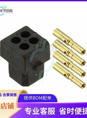 M80-8440445【CONN RCPT 4P CRIMP 24-28AWG GOLD】