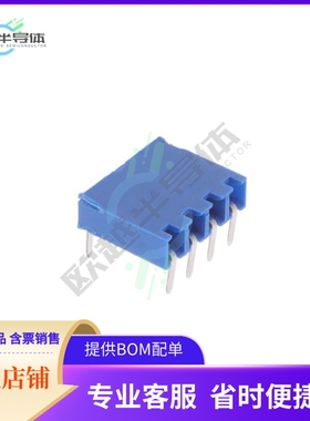 89882-304LF【CONN RCPT 4POS 0.1 GOLD PCB R/A】