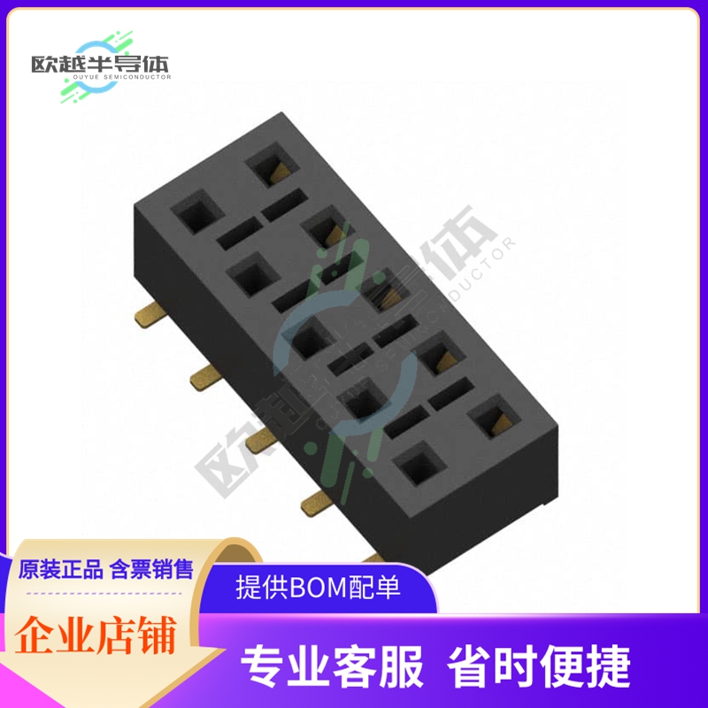 HLE-105-02-G-DV-BE-K-TR【CONN RCPT 10POS 0.1 GOLD SMD】