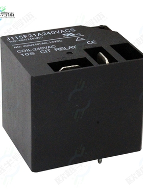 J115F21A240VACS[继电器RELAY GEN PURPOSE SPST 40A 240V]