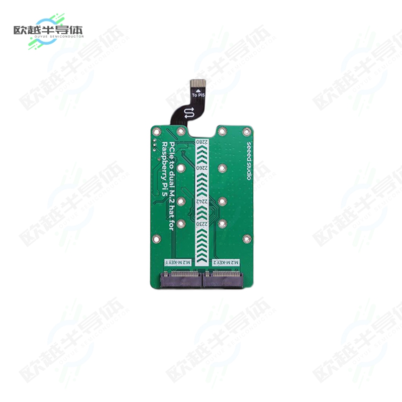 103110064[开发板PCIE2.0 TO DUAL M.2 HAT RASPBERR】
