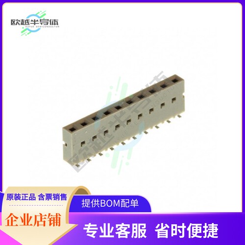 91601-310LF【CONN RCPT 10POS 0.1 GOLD SMD】