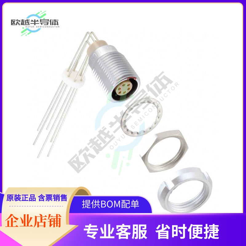 ECG.1B.306.CLV【CONN RCPT FMALE 6POS GOLD SOLDER】